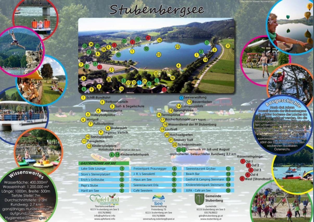 Zwei Schlafzimmer Ferienapartment Anna Am Stubenbergsee Inklusive Vier E-Bikes Exterior foto